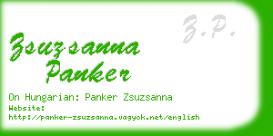 zsuzsanna panker business card